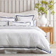 Renee Taylor Cloud Egyptian Cotton 1000 Thread Count Sheet Set White & Navy