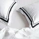 Renee Taylor Cloud Egyptian Cotton 1000 Thread Count Sheet Set White & Charcoal
