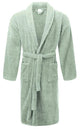 Renee Taylor Chalet Robe Quick Dry Terry Cotton Eucalyptus