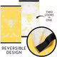 Renee Taylor Bee Velour Beach Towel- Yellow/ White