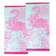 Renee Taylor Tropical Flamingo Velour Kids Beach Towel