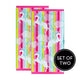 Renee Taylor Unicorn Rainbow Velour Kids Beach Towel - Pink/White