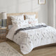 Renee Taylor Zuma Stone Washed Tufted Quilt Cover Set White