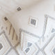 Renee Taylor Zuma Stone Washed Tufted Quilt Cover Set White