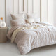 Renee Taylor Amara Quilt Cover Set Jacquard Yarn Dye Nude