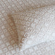 Renee Taylor Amara Quilt Cover Set Jacquard Yarn Dye Nude