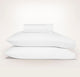 Ddecor Home 1500 Thread Count Cotton Blend Fitted Sheet & Pillowcase Set Snow - No Flat Sheet