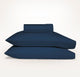 Ddecor Home 1500 Thread Count Cotton Blend Fitted Sheet & Pillowcase Set Indigo - No Flat Sheet