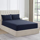 Ddecor Home 1500 Thread Count Cotton Blend Fitted Sheet & Pillowcase Set Indigo - No Flat Sheet