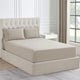 Ddecor Home 1500 Thread Count Cotton Blend Fitted Sheet & Pillowcase Set Sand - No Flat Sheet
