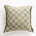 Renee Taylor Noah Checkered Cushion 50 x 50 Cms Jade