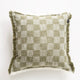 Renee Taylor Noah Checkered Cushion 50 x 50 Cms Jade