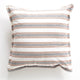 Renee Taylor Marina Stripe Cushion 50 x 50cms Clay