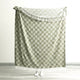 Renee Taylor Nevis Checkered Cotton Throw Jade