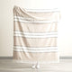 Renee Taylor Modena Stripe Cotton Throw Midnight