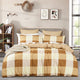 Renee Taylor Berlin Checks Quilt Cover Set 300 Thread Count Cotton Reversible