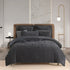 Renee Taylor Charlotte Quilt Cover Set Jacquard Onyx