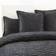 Renee Taylor Charlotte Quilt Cover Set Jacquard Onyx