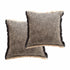 Renee Taylor Franco Cushion Twin Pack 50 x 50 Cms Coal