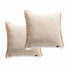 Renee Taylor Franco Cushion Twin Pack 50 x 50 Cms Natural