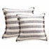 Renee Taylor Capri Stripe Cushion Twin Pack 50 x 50 Cms Onyx