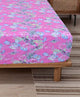 Linen Home Pink Big Floral Bed Sheet