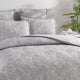 Renee Taylor Bengali Jacquard Quilt cover Set Silver