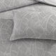 Renee Taylor Bengali Jacquard Quilt cover Set Silver