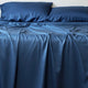 Linen Home Blue Solid bed sheet set