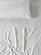 Linen Home White Solid bedsheet set