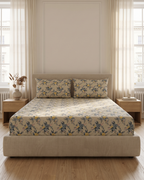 Marigold Pure Cotton Bed Sheet Set with 2 Pillow Covers