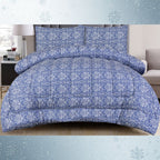 ICF Blue Maison Hina Kling Size Comforter Set