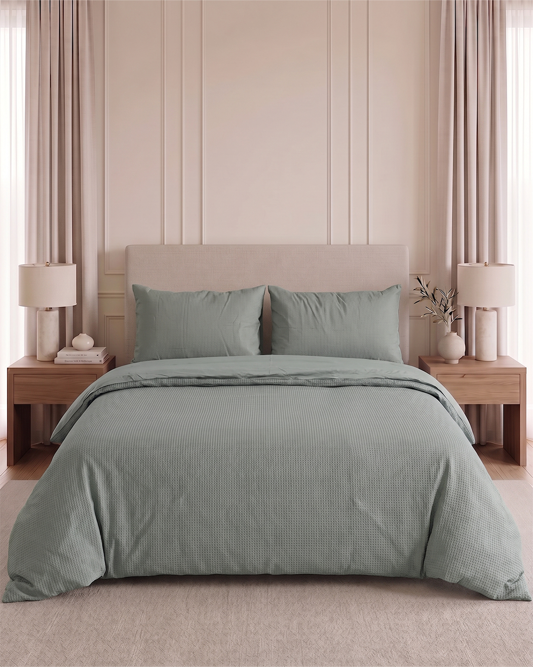 ICF Soft Weave Waffle - Premium Duvet Set