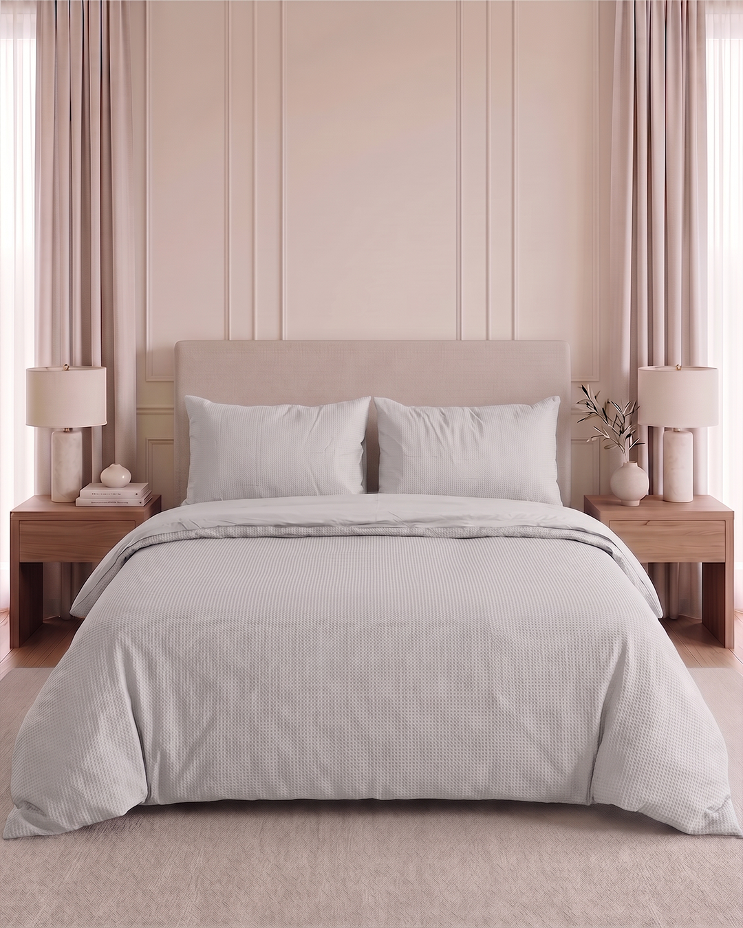 ICF Soft Weave Waffle - Premium Duvet Set