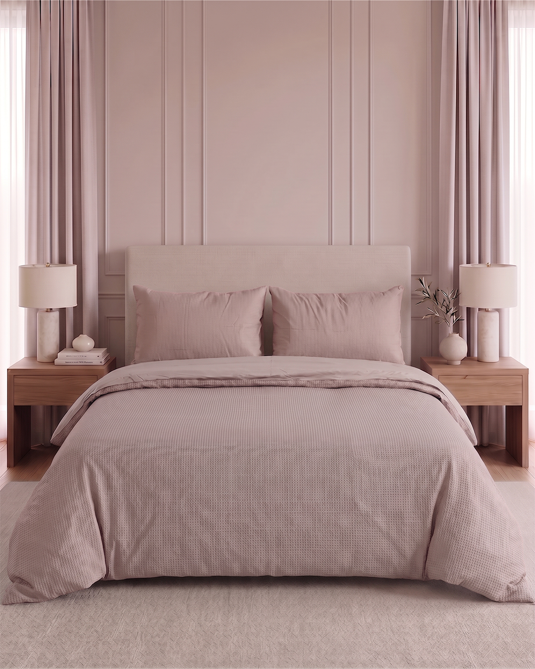 ICF Soft Weave Waffle - Premium Duvet Set
