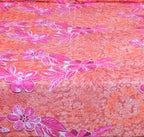 Linen Home Pink And Red Floral Bed Sheet