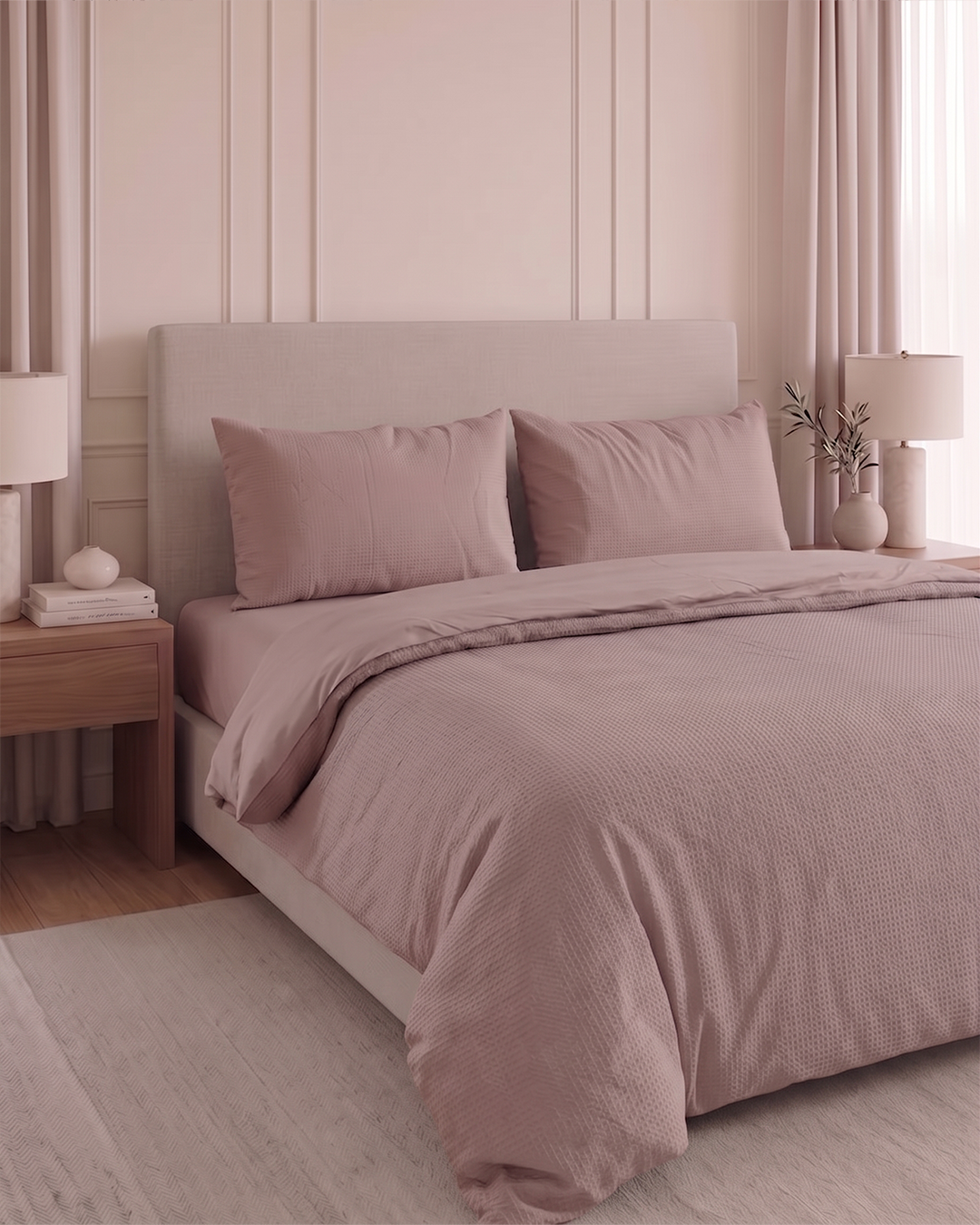 ICF Soft Weave Waffle - Premium Duvet Set