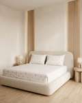 Rosebud Cotton Bedding Set – Fitted Sheet + 2 Pillow Covers