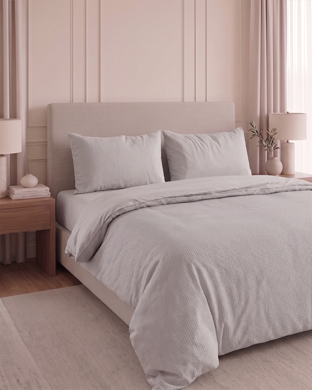 ICF Soft Weave Waffle - Premium Duvet Set