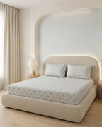 Nightingle BloomCotton Bedding Set – Fitted Sheet + 2 Pillow Covers