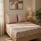 Downton Floral Pure Cotton Fitted Bed Sheet Combo