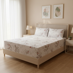 Gentle Garden Purre Cotton Fitted Sheet Combo