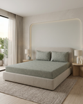Verdant Cotton Bedding Set – Fitted Sheet + 2 Pillow Covers