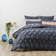 Park Avenue Medallion Vintage Tufted Quilt Cover Blue