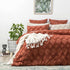 Park Avenue Medallion Vintage Tufted Quilt Cover Auburn