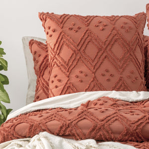 Park Avenue Medallion Vintage Tufted Quilt Cover Auburn