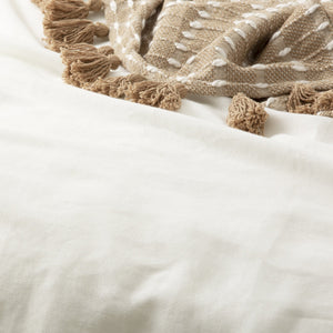 Renee Taylor Cavallo Linen Quilt cover White
