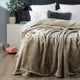 Renee Taylor Mink Blanket Acrylic Queen/King Taupe