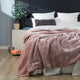 Renee Taylor Mink Blanket Acrylic Queen/King Rose