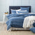 Renee Taylor Hudson vintage Cotton Chenille Quilt cover Blue
